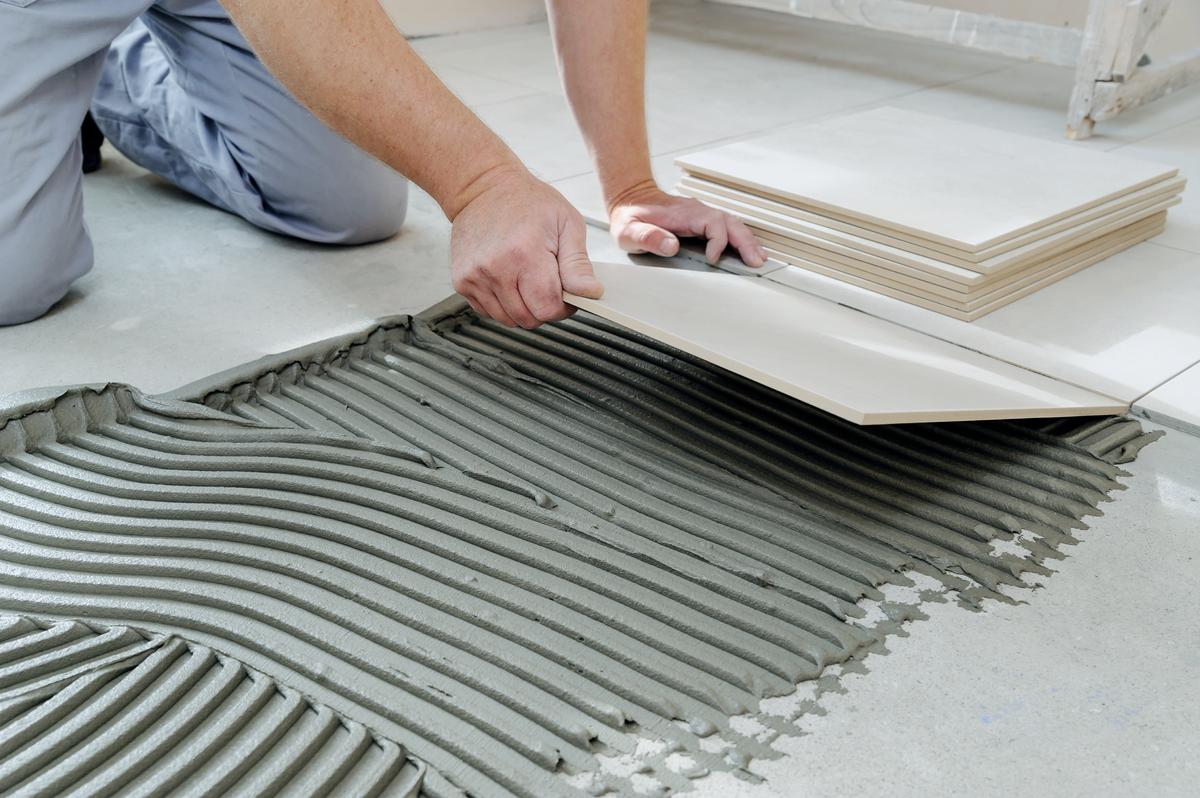 Grey Tile Adhesive